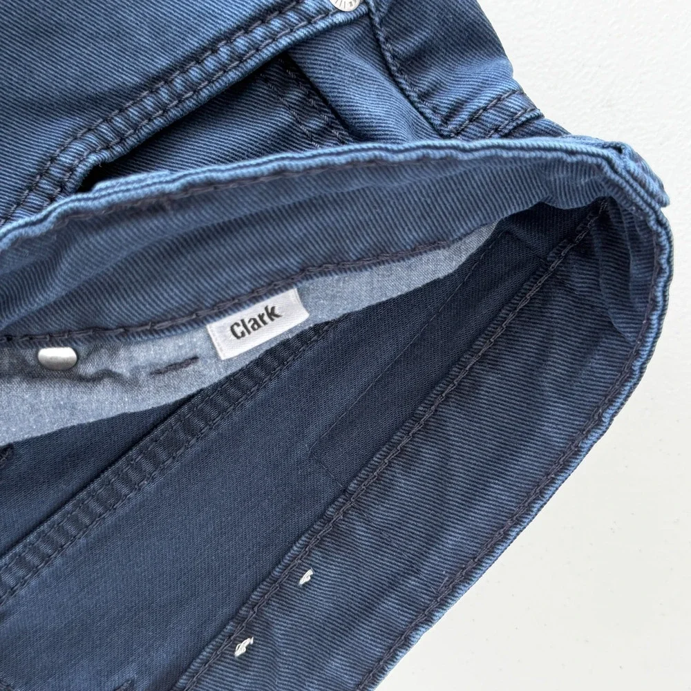 Joker Double Saddle Stitched Pants Jeans 33x34 Navy Cotton Stretch Chino Trouser